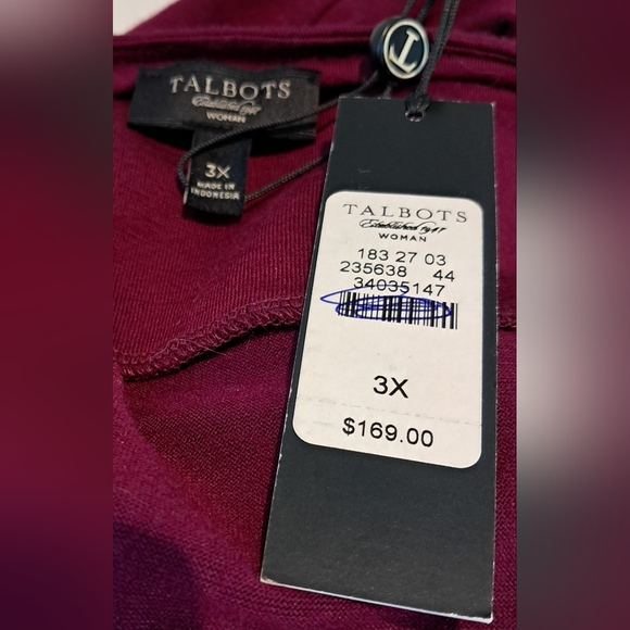 Talbots Woman Long Sleeve Wool/Nylon/Spandex Dress 3X NWT - Picture 6 of 8